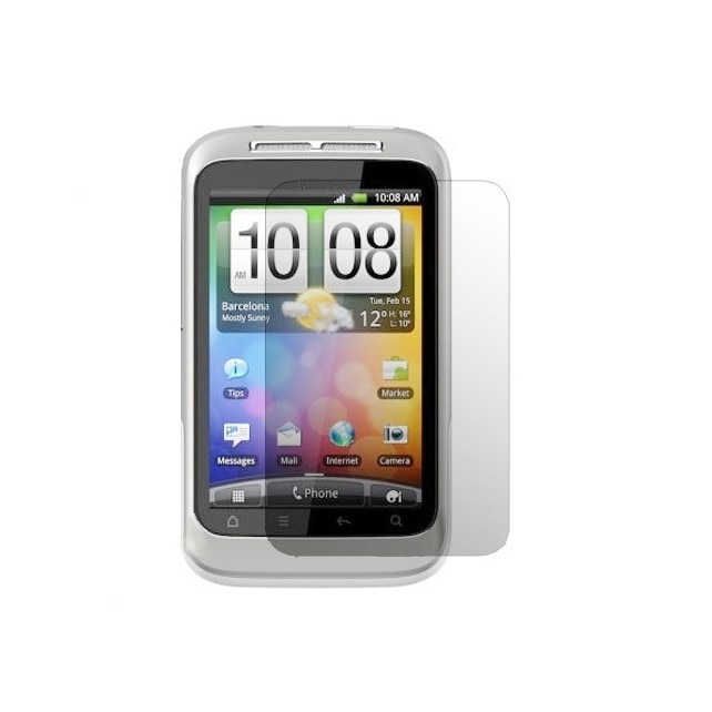 Folie protectie display HTC SP P550 pentru HTC Wildfire S, set 2 bucati
