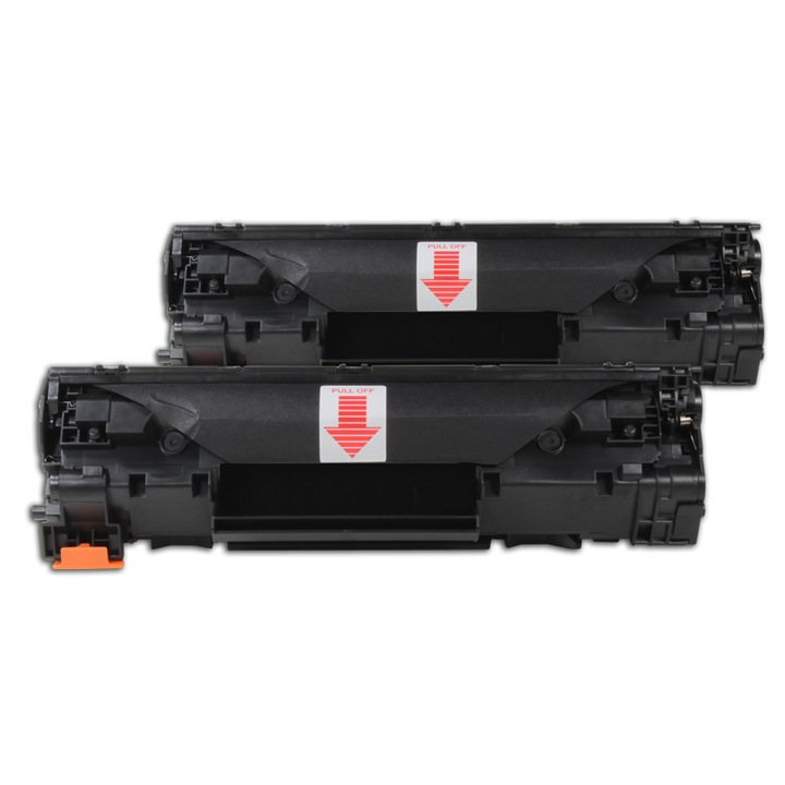 2 db Econik kompatibilis festékkazetta készlet HP LaserJet M 1120 és MFP készülékekhez [Fekete ] 2 x 2000 oldal |CB436A / CB436AD / 36A|