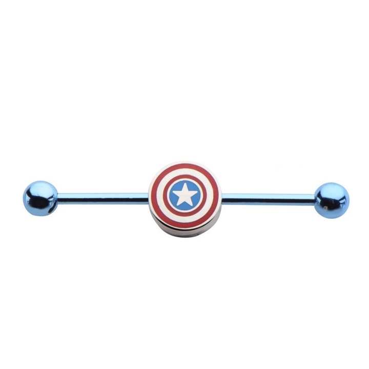 Piercing ureche, Cartilaj, Captain America