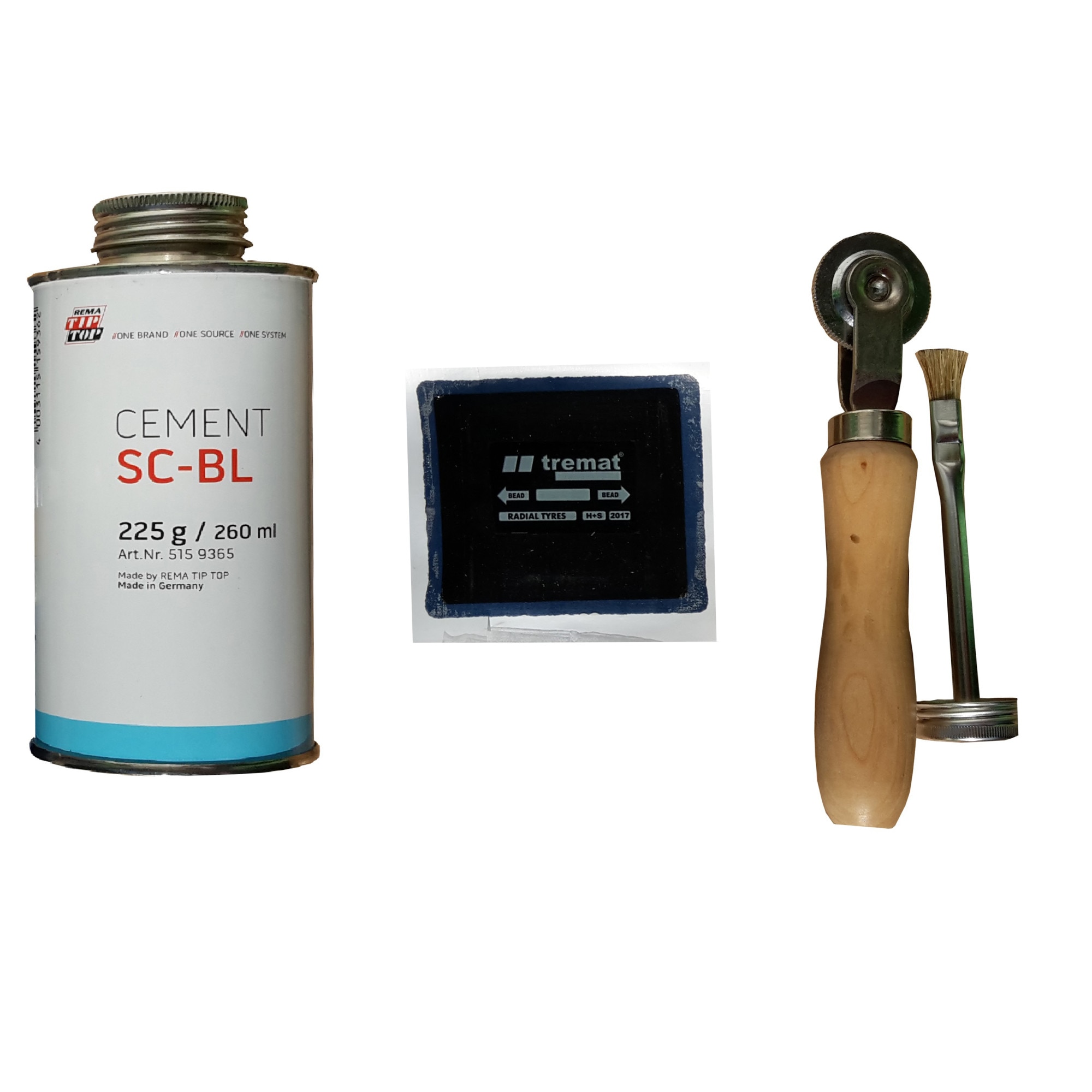 Pachet midi de petice pentru reparat anvelope marca TREMAT