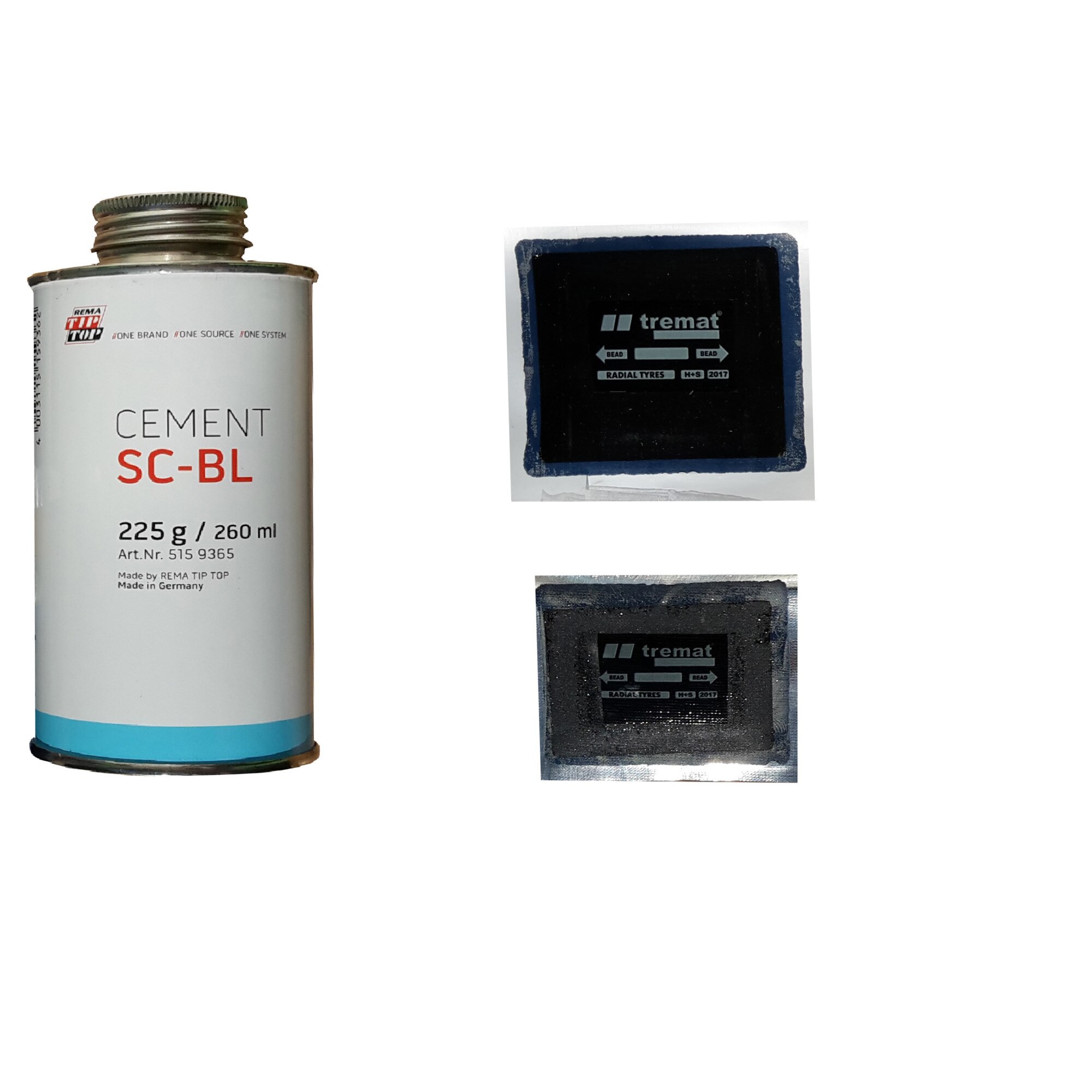 Pachet pentru reparat anvelope autoturisme, camioane si utilaje agricole.