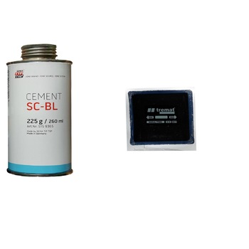 Set petice reparat anvelope si solutie de vulcanizare la rece Set petice reparat anvelope si solutie de vulcanizare la rece