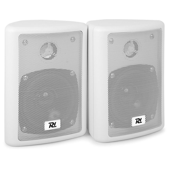 Set de boxe cu 2 cai, 75W, 4", alb, Power Dynamics ODS40W