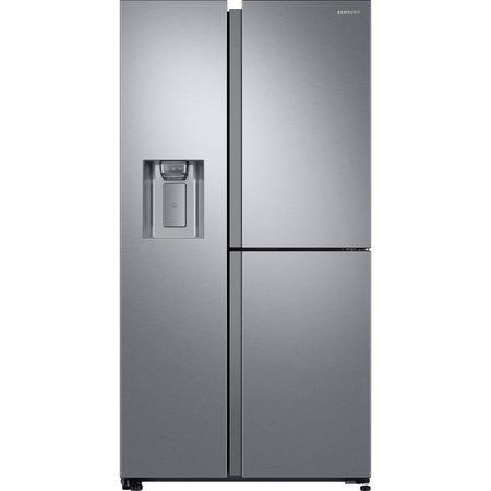 Side by side Samsung RS68N8650SL/EF, 608 l, Clasa A+, Full No Frost, Twin Cooling, Compresor Digital Invertor, Display, Dispenser, H 178 cm,Inox
