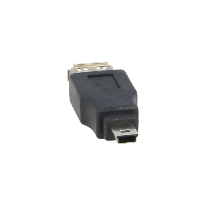 Adaptor USB 2.0 USB A soclu, USB B mini mufa USB-BF/MUSB