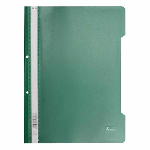 Dosar plastic cu sina si perforatii, verde, JETFILE