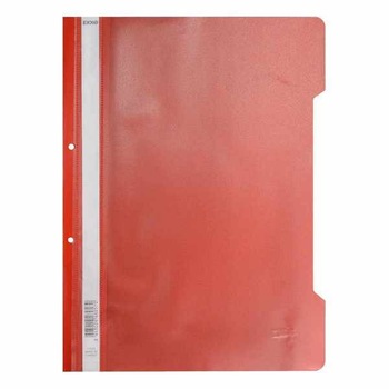 Dosar plastic cu sina si perforatii, rosu, JETFILE Dosar plastic cu sina si perforatii, rosu, JETFILE