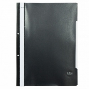 Dosar plastic cu sina si perforatii, negru, JETFILE Dosar plastic cu sina si perforatii, negru, JETFILE