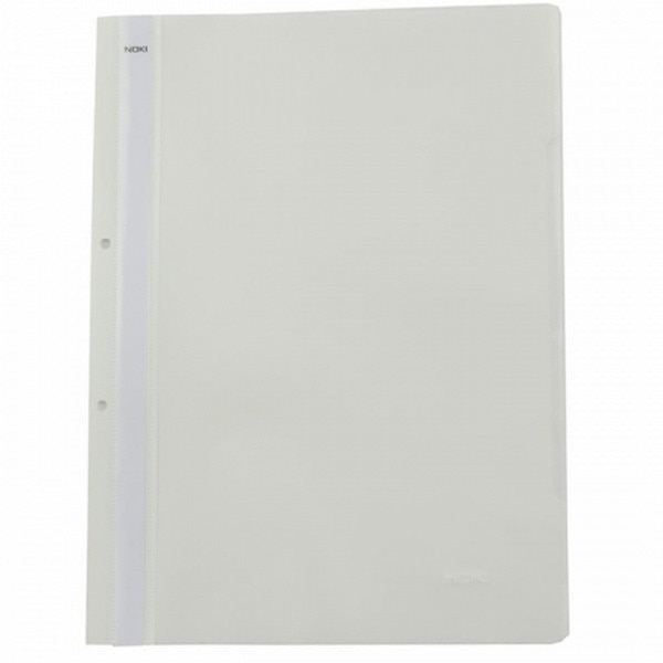 Dosar plastic cu sina si perforatii, gri, JETFILE