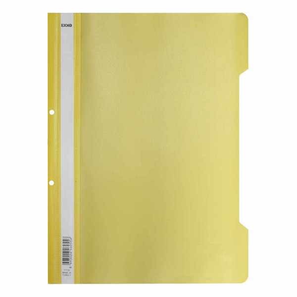 Dosar plastic cu sina si perforatii, galben, JETFILE