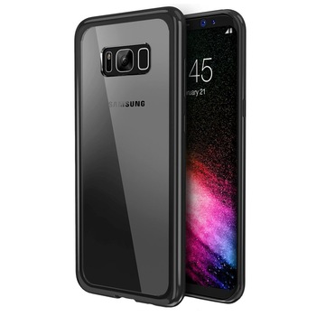 Husa Samsung Galaxy S8, Hybrid Antisoc, carcasa spate PC cu cadru, hardcase, Negru Husa Samsung Galaxy S8, Hybrid Antisoc, carcasa spate PC cu cadru, hardcase, Negru