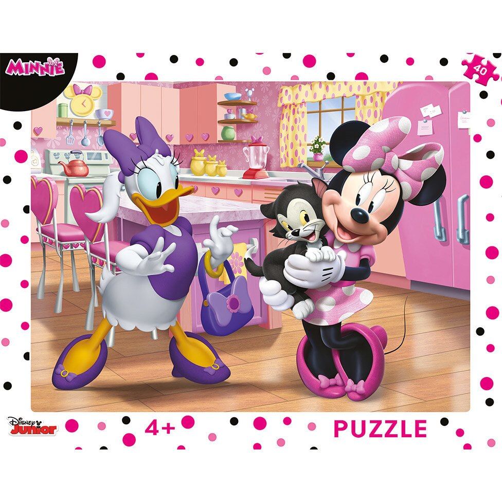 Puzzle cu rama Dino Toys - Minnie (40 piese)