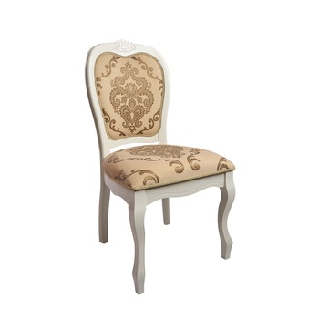 Scaun Princess lemn masiv elegant tapitat latime 45 x 45 x 97 cm, bej Scaun Princess lemn masiv elegant tapitat latime 45 x 45 x 97 cm, bej