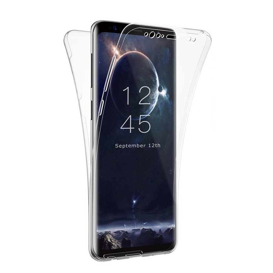 Capac de protectie Full TPU 360° (fata + spate) pentru Samsung Galaxy S9, transparent