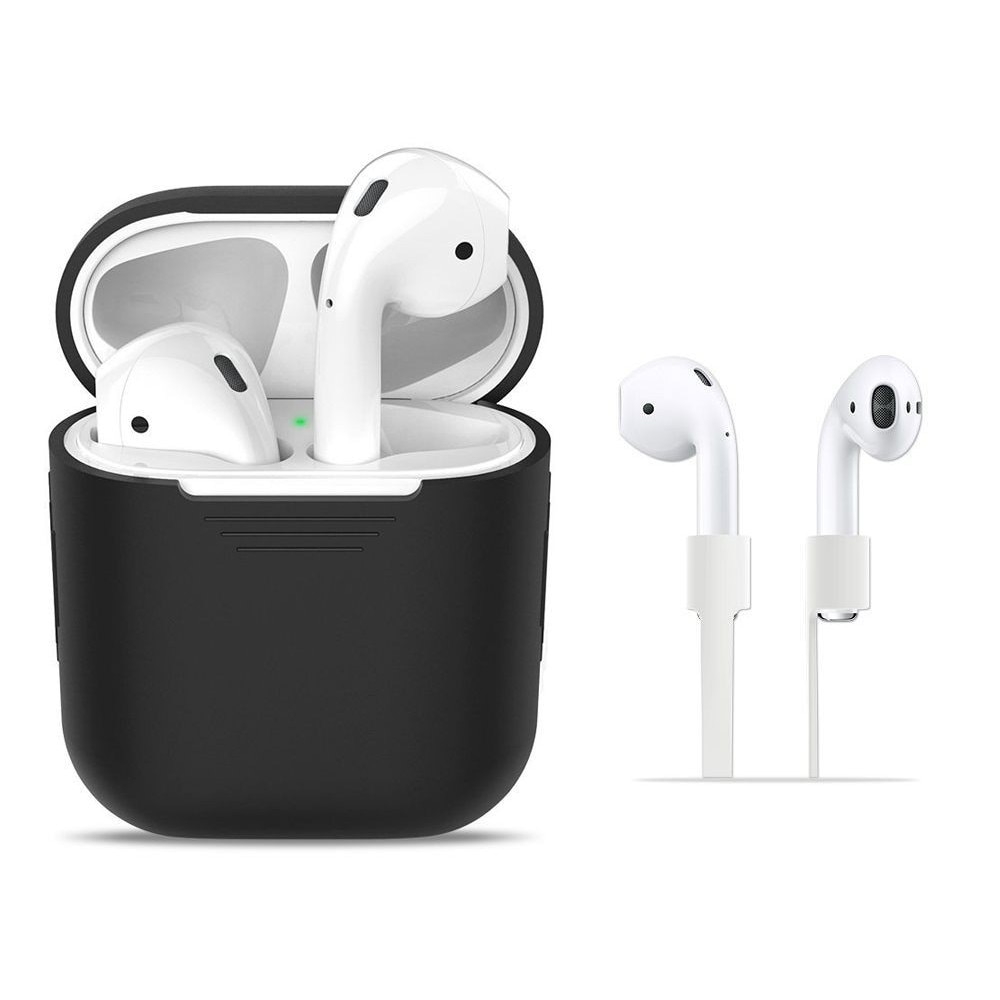 Husa suport casti TECH-PROTECT pentru Air Pods, Black