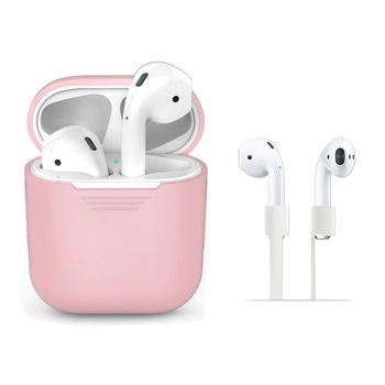 Husa suport casti TECH-PROTECT pentru Air Pods, Pink Husa suport casti TECH-PROTECT pentru Air Pods, Pink