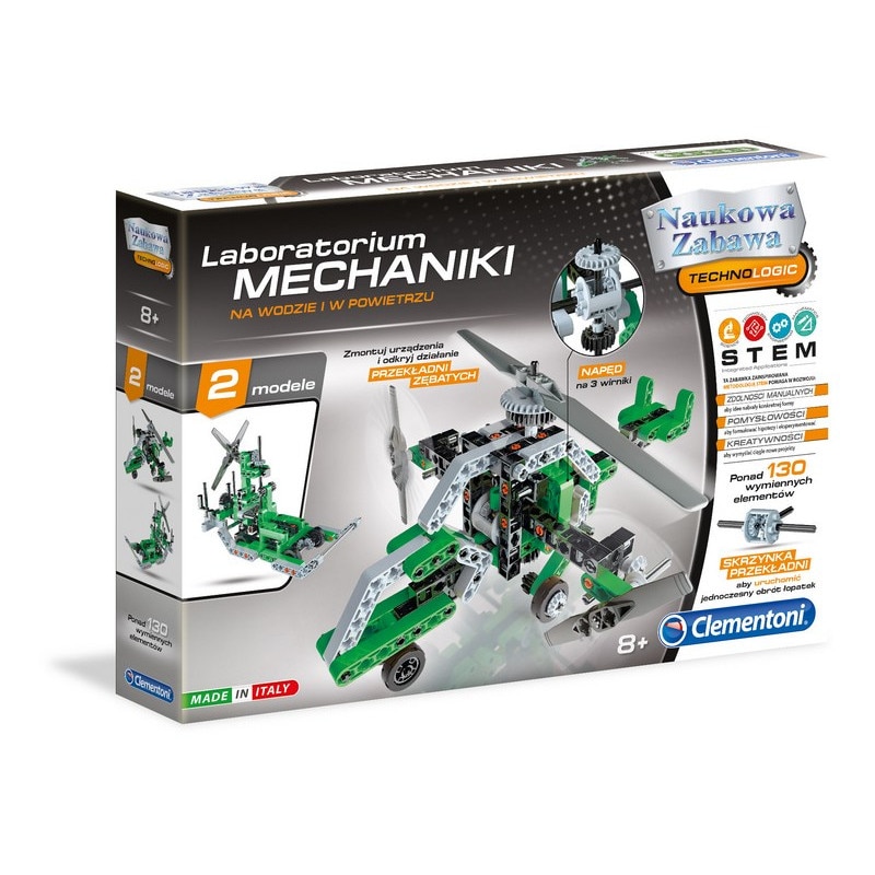 Laboratorul de Mecanica, Pe apa si in aer, Clementoni 60953, 8 ani+