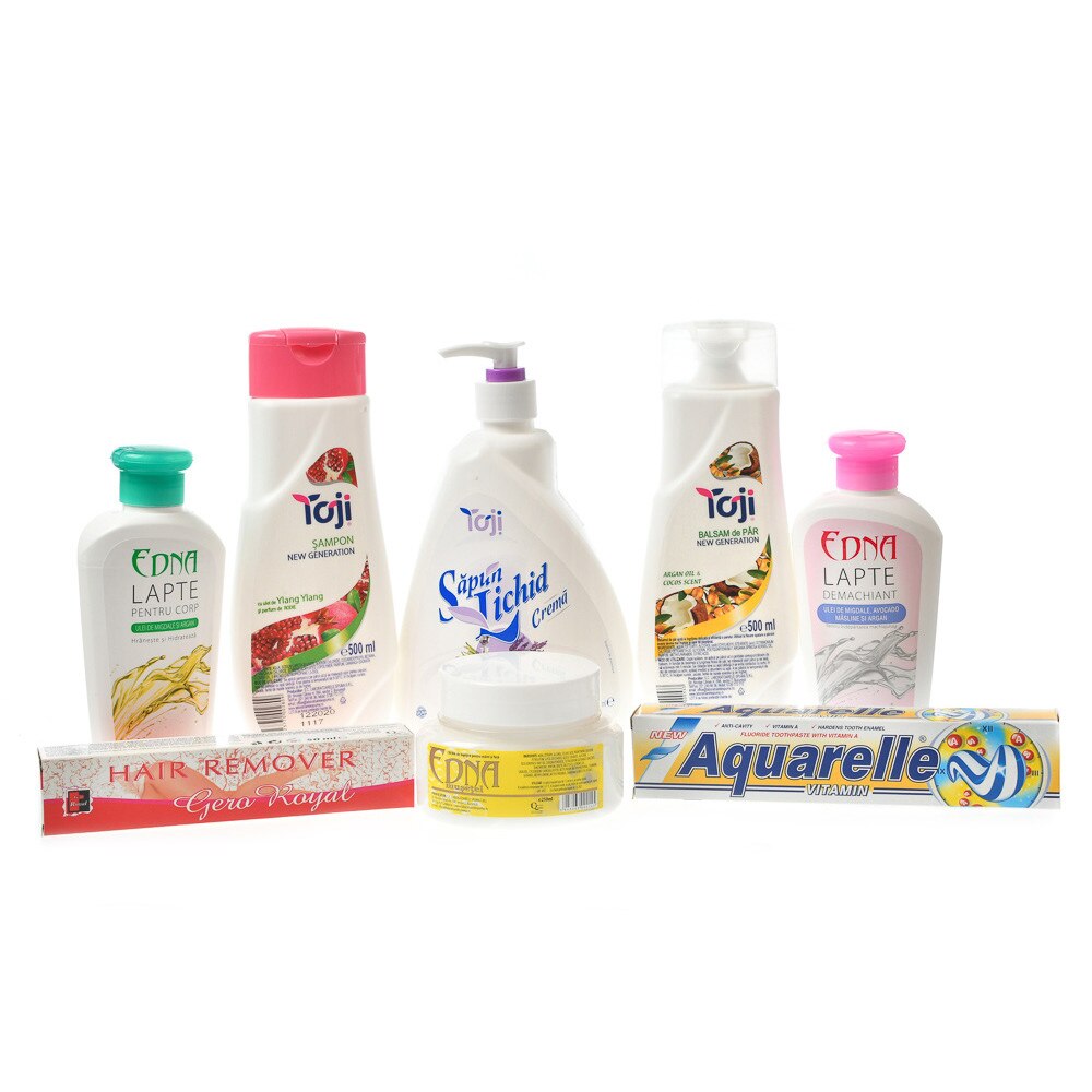 Set 8 produse de intretinere si curatenie Toji