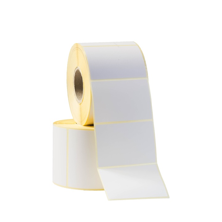 Rola etichete autoadezive, semilucioase , 58x43mm, 1000 etichete/rola