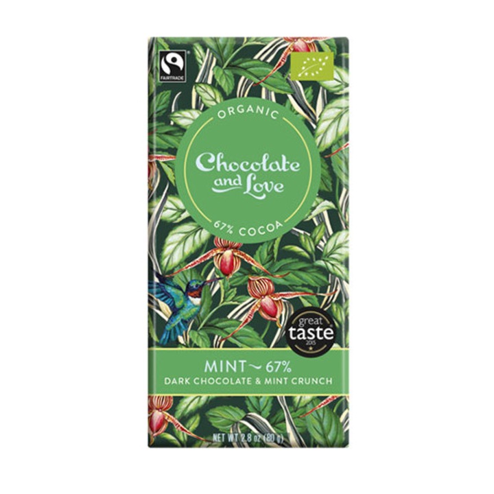 Ciocolata amaruie cu menta 67%