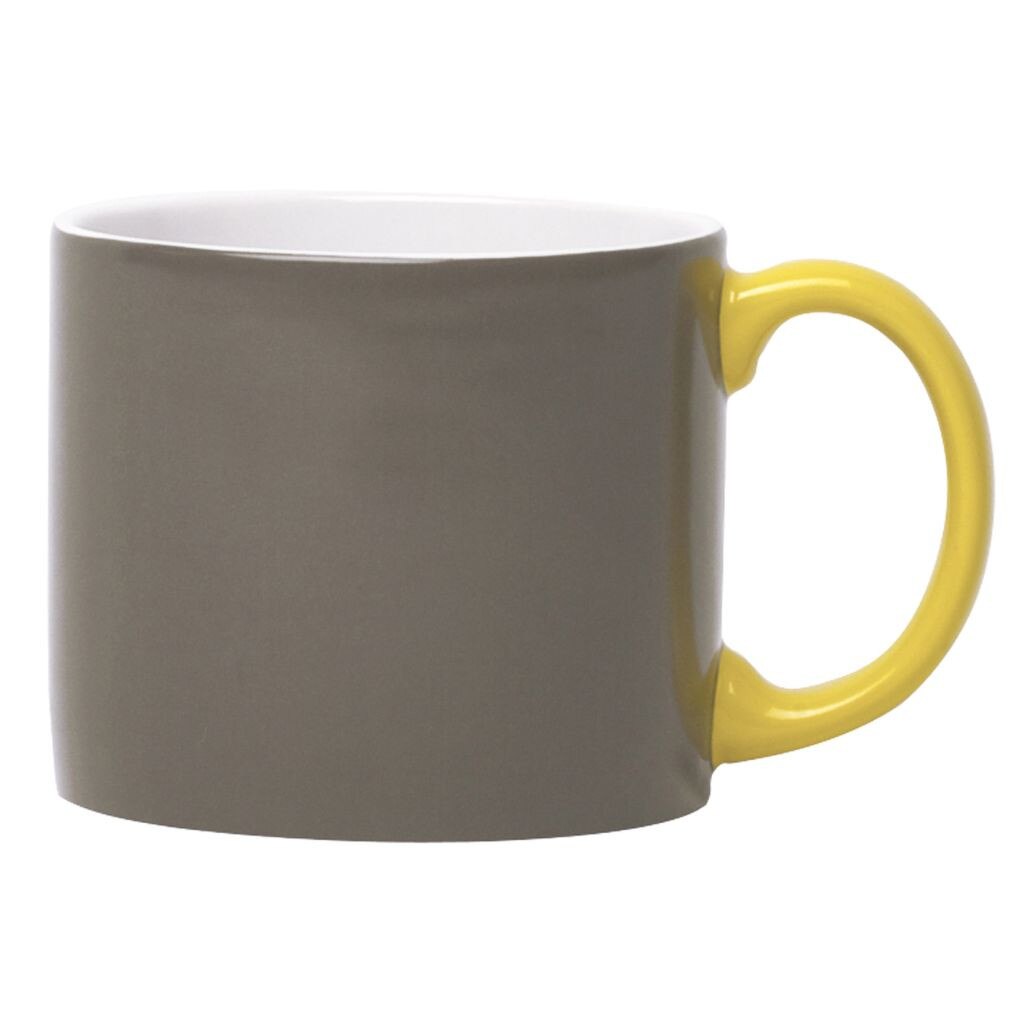 Cana gri cu maner galben - XL