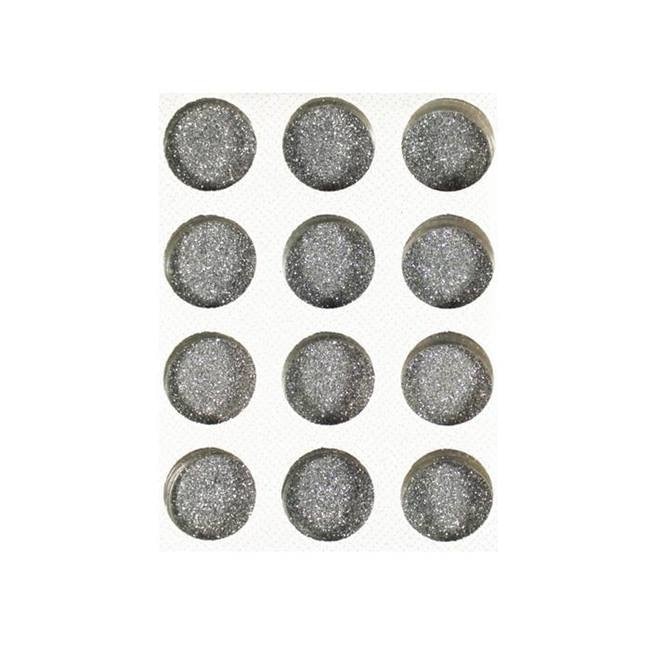 Sclipici fin, pentru unghii, Lila Rossa, argintiu, set 12 buc
