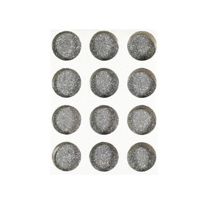 Sclipici fin, pentru unghii, Lila Rossa, argintiu, set 12 buc