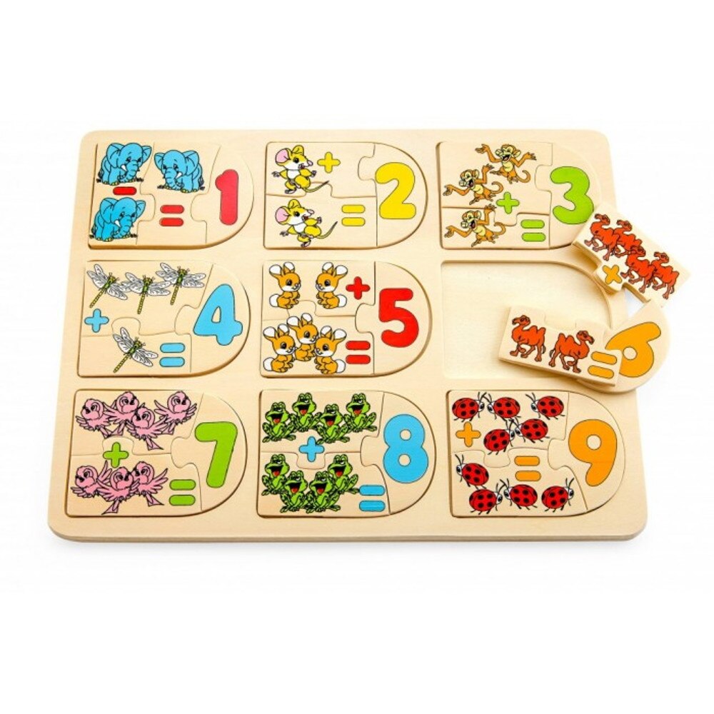 Puzzle din lemn, Pino, Matematica