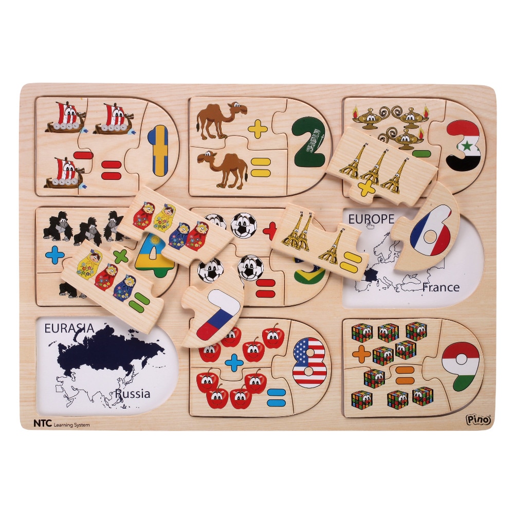 Puzzle din lemn, Pino, Matematica, NTC Learning System