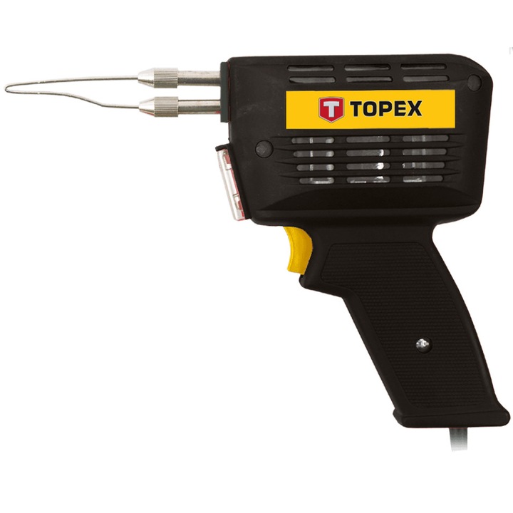Pistol de lipit in trusa, Topex, 150 W, cu accesorii, in valiza