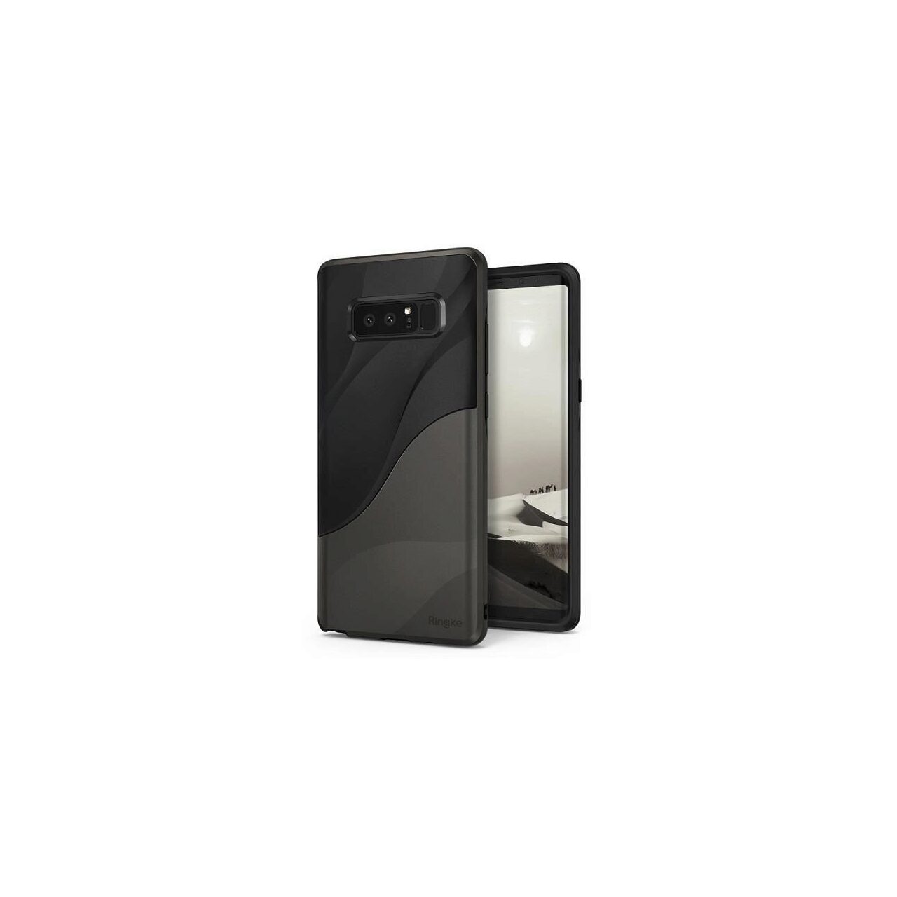 Husa Ringke Wave Negru cu Gri Pentru Samsung Galaxy Note 8 N950