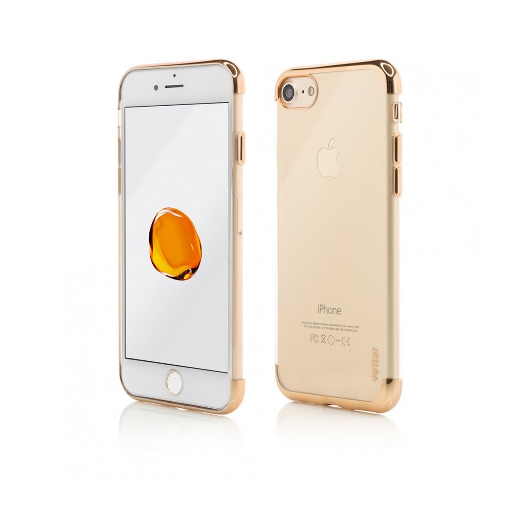 Husa iPhone 7 / 8 Clip -On Shiny Soft Vetter Gold