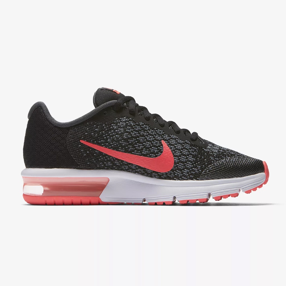 Womens nike air max sequent sale 2 black