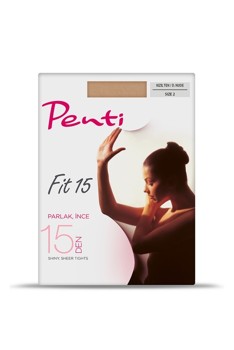 Dresuri dama Fit 15, Penti, Poliamida, 15DEN, Marimea 2, Maro