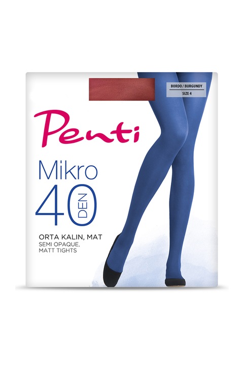 Colanti din microfibra Penti Micro 40 Den pentru femei, Visiniu