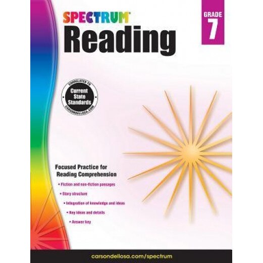 Spectrum Reading Workbook, Grade 7, Spectrum (Compiled by)