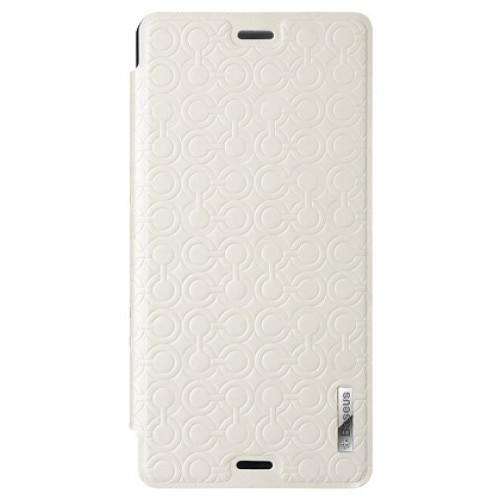 Husa Flip Carte Sony Xperia Z3 (Baseus) Alb