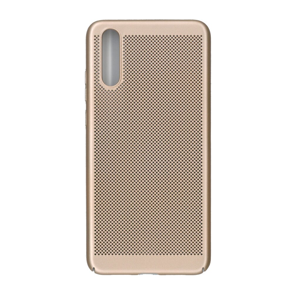 Husa de protectie spate, EuroCell Air, cu perforatii pentru Huawei P20, auriu