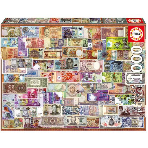 Puzzle Educa World Banknotes 1000 Piese