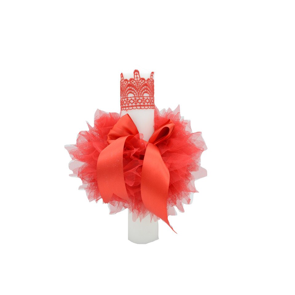 Lumanare botez NN LMNB7-RO, Rosu