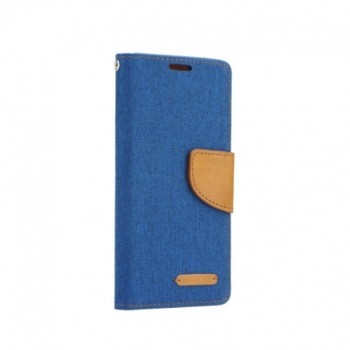 Husa Huawei P8, Canvas Book, Albastru Husa Huawei P8, Canvas Book, Albastru