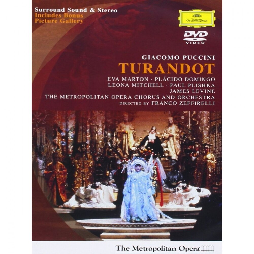 Eva Marton, Plácido Domingo, Leona Mitchell, Paul Plishka, The Metropolitan Opera Orchestra and Chorus, James Levine-Puccini: Turandot at the Metropolitan Opera (1988)-DVD