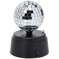 Glob LED rotativ cu oglinzi, disco, diametrul 9.2 cm