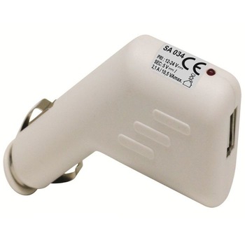Incarcator auto universal, soclu USB, 2100 mA, indicator LED, Home Incarcator auto universal, soclu USB, 2100 mA, indicator LED, Home