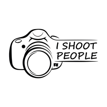 Sticker Auto - SMAER - I SHOOT PEOPLE - 15cm x 10cm - Negru Sticker Auto - SMAER - I SHOOT PEOPLE - 15cm x 10cm - Negru