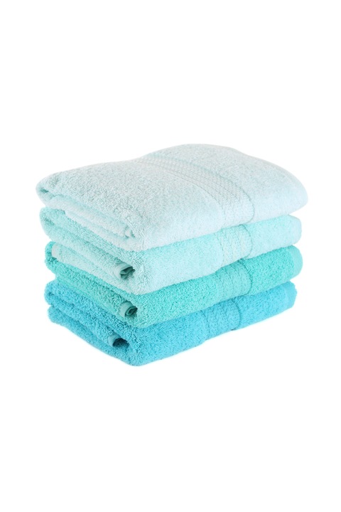 Комплект от 4 кърпи Hobby, 100% cotton, Син, 50x90 Standard