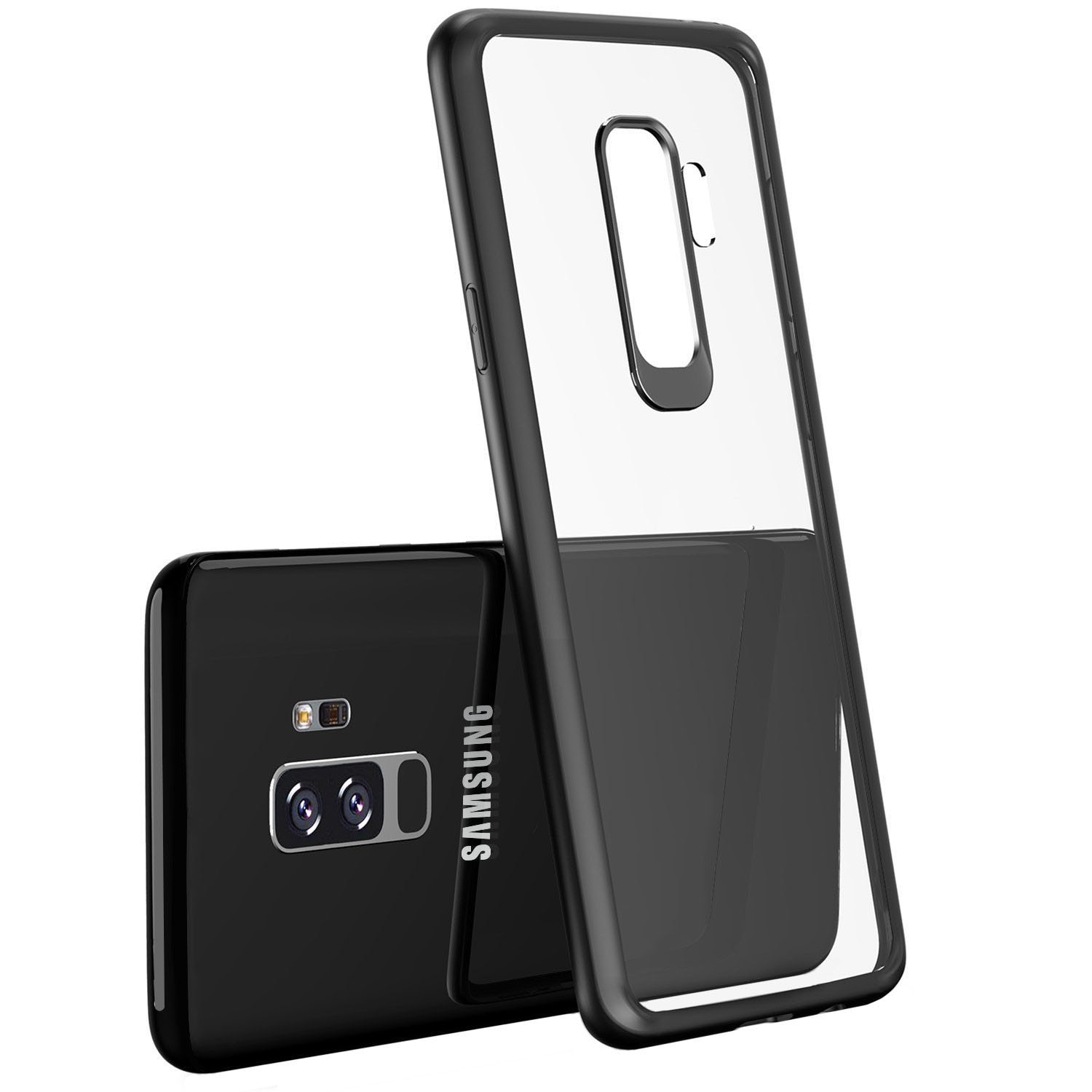 Husa de protectie Hybrid ultra slim pentru Samsung Galaxy S9 PLUS, carcasa spate, Antisoc, hardcase, Negru