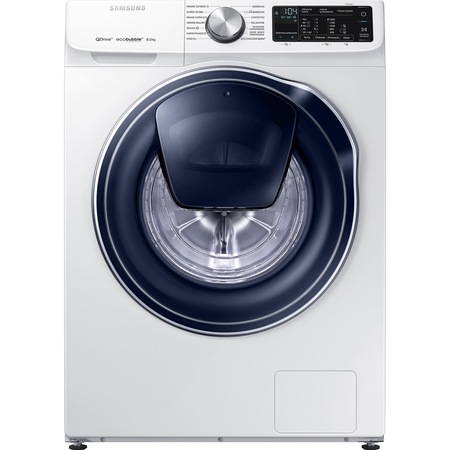 Masina de spalat rufe Samsung WW80M644OPW/LE, Quick Drive, AddWash, Eco Bubble, Motor Digital Inverter, Smart Control, 8kg, 1400 rpm, Clasa A+++, Alb