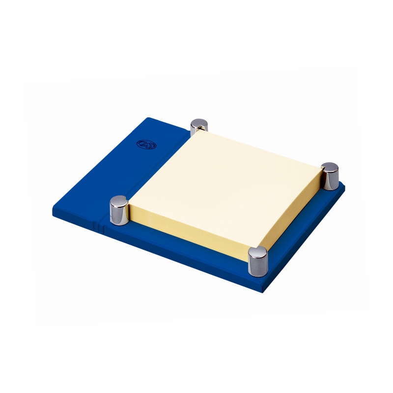 Suport El Casco M-671 pentru notite autoadezive, Crom / Albastru