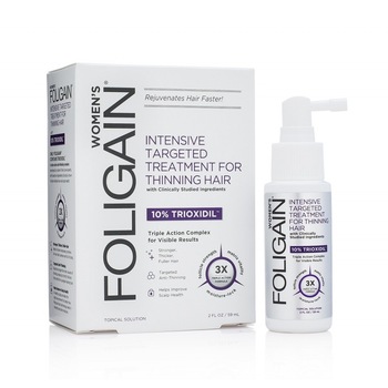 Tratament intensiv pentru par subtire pentru femei cu 10% Trioxidil® (2oz) 59ml, Foligain Tratament intensiv pentru par subtire pentru femei cu 10% Trioxidil® (2oz) 59ml, Foligain